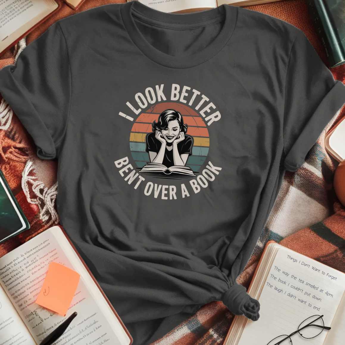 Bent Over A Book T-Shirt