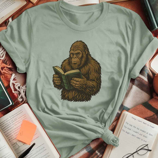 Bigfoot Reads T-Shirt