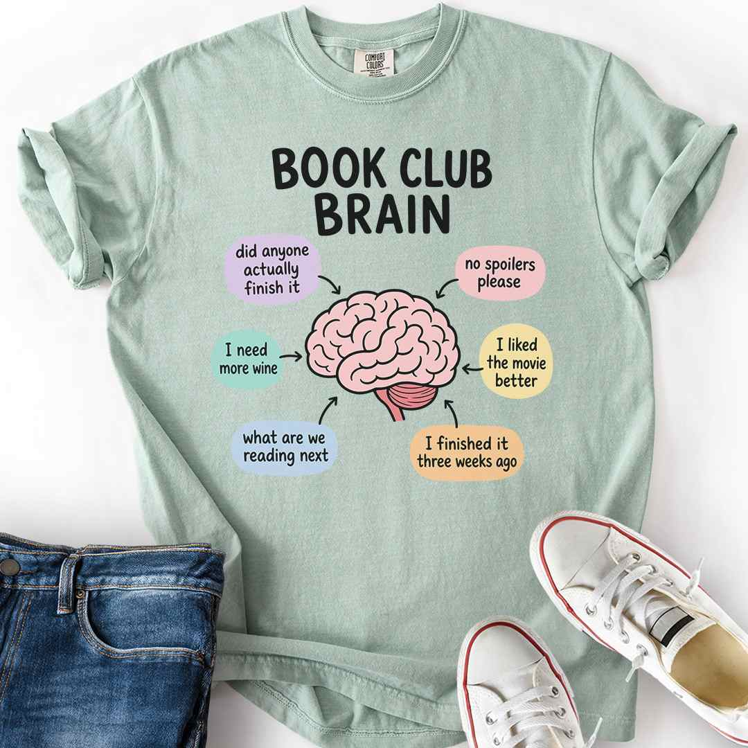 Book Club Brain T-Shirt