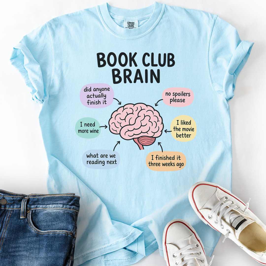 Book Club Brain T-Shirt