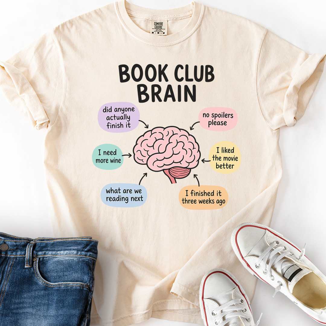 Book Club Brain T-Shirt