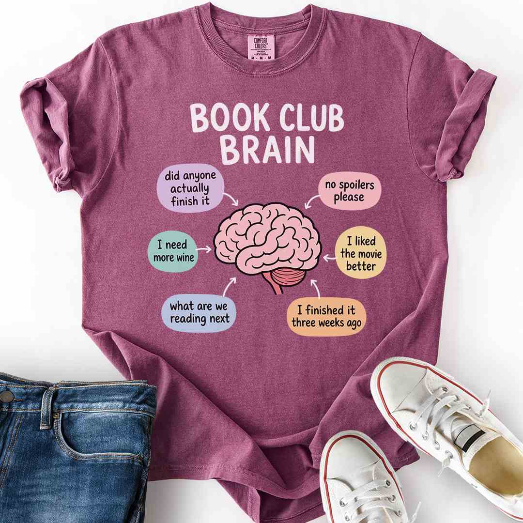 Book Club Brain T-Shirt
