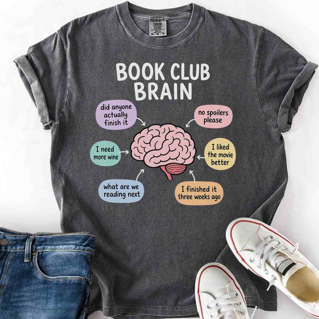 Book Club Brain T-Shirt