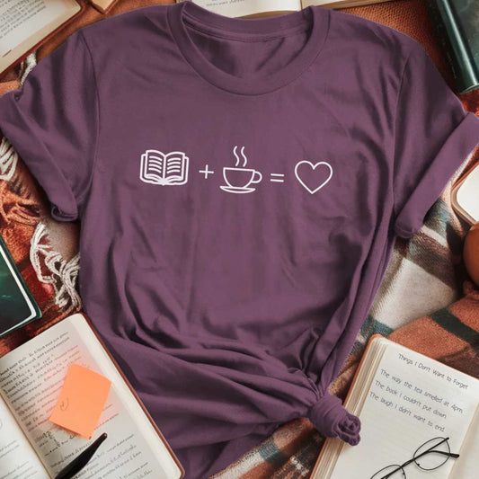 Book + Coffee = Love T-Shirt