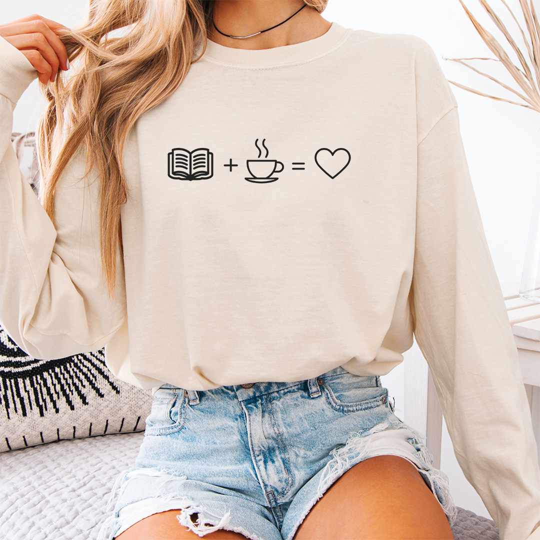 Book Coffee Love Long Sleeve Shirt