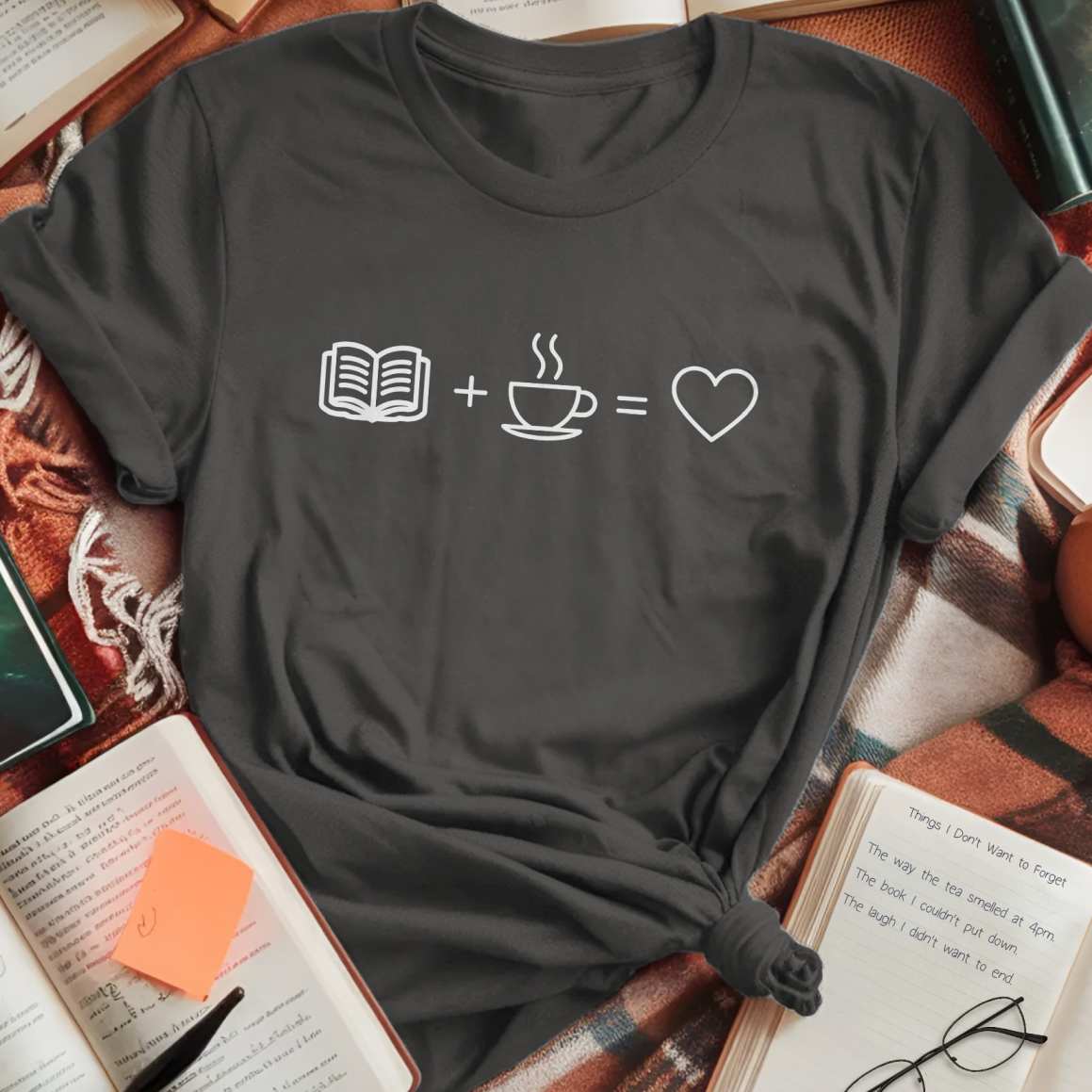 Book + Coffee = Love T-Shirt