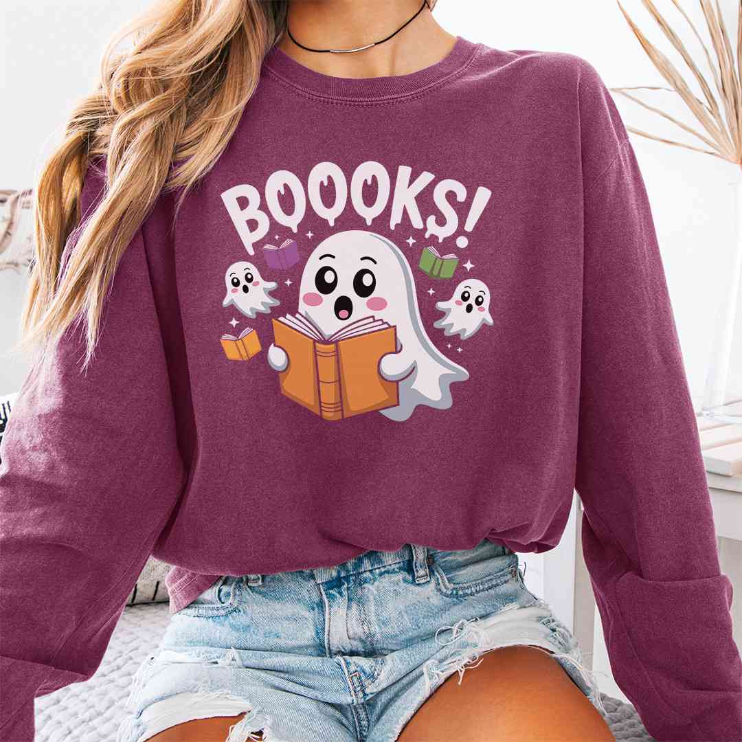 Book Ghosts Long Sleeve Shirt