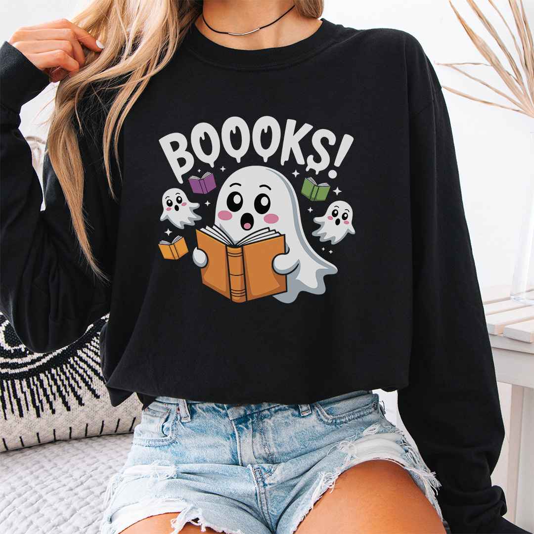 Book Ghosts Long Sleeve Shirt