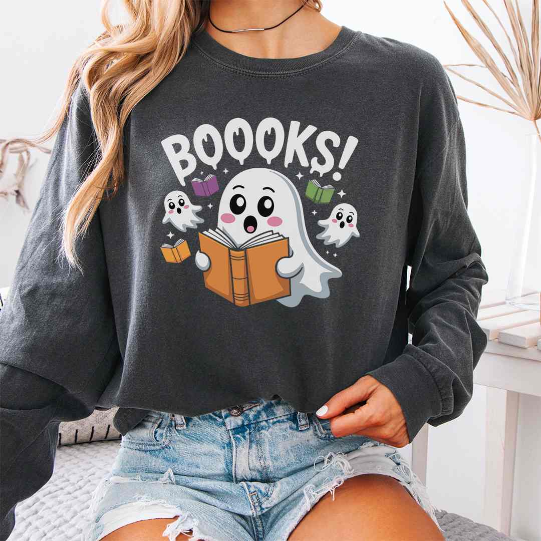 Book Ghosts Long Sleeve Shirt