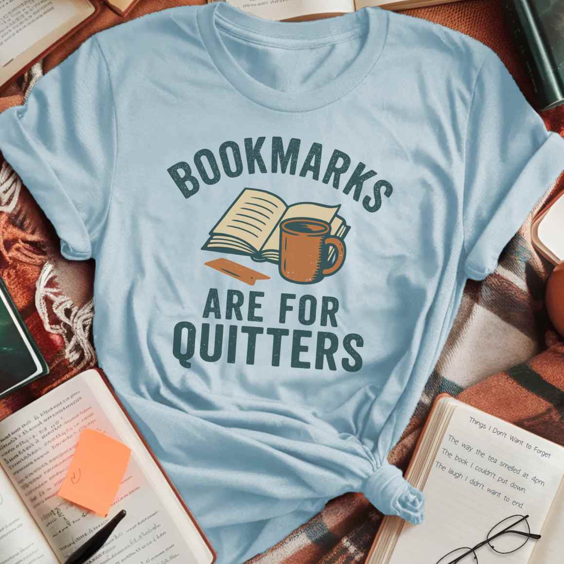 No Bookmarks Color with Coffee T-Shirt