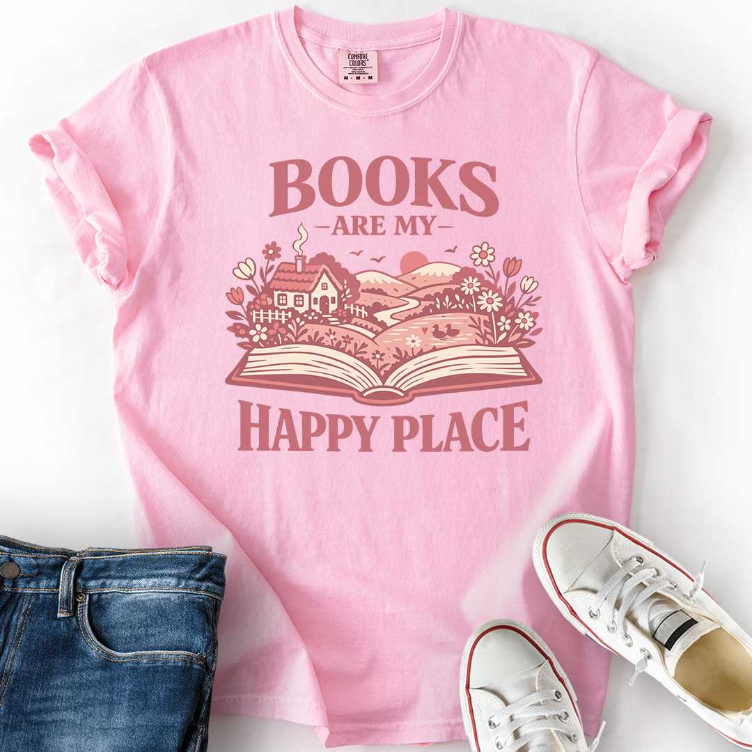 Books Happy Place T-Shirt