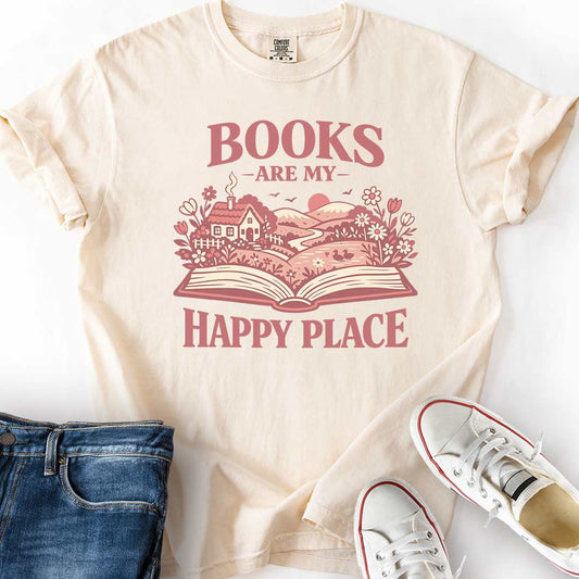 Books Happy Place T-Shirt