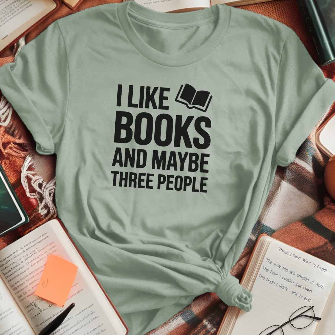 Books and Three People T-Shirt