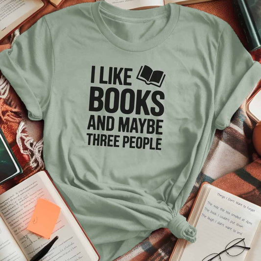 Books and Three People T-Shirt
