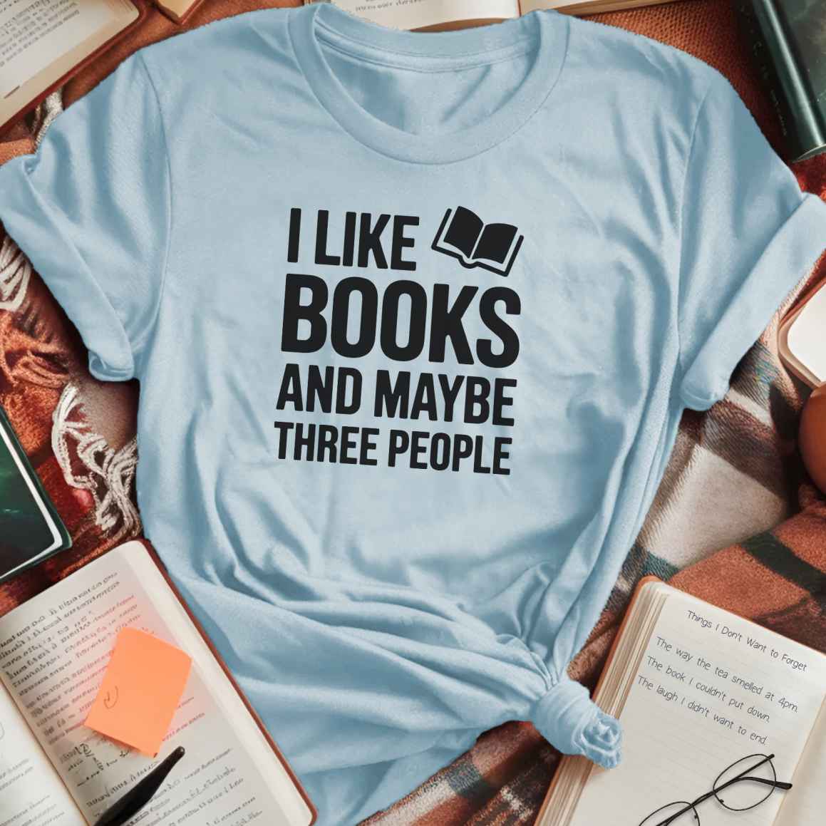 Books and Three People T-Shirt