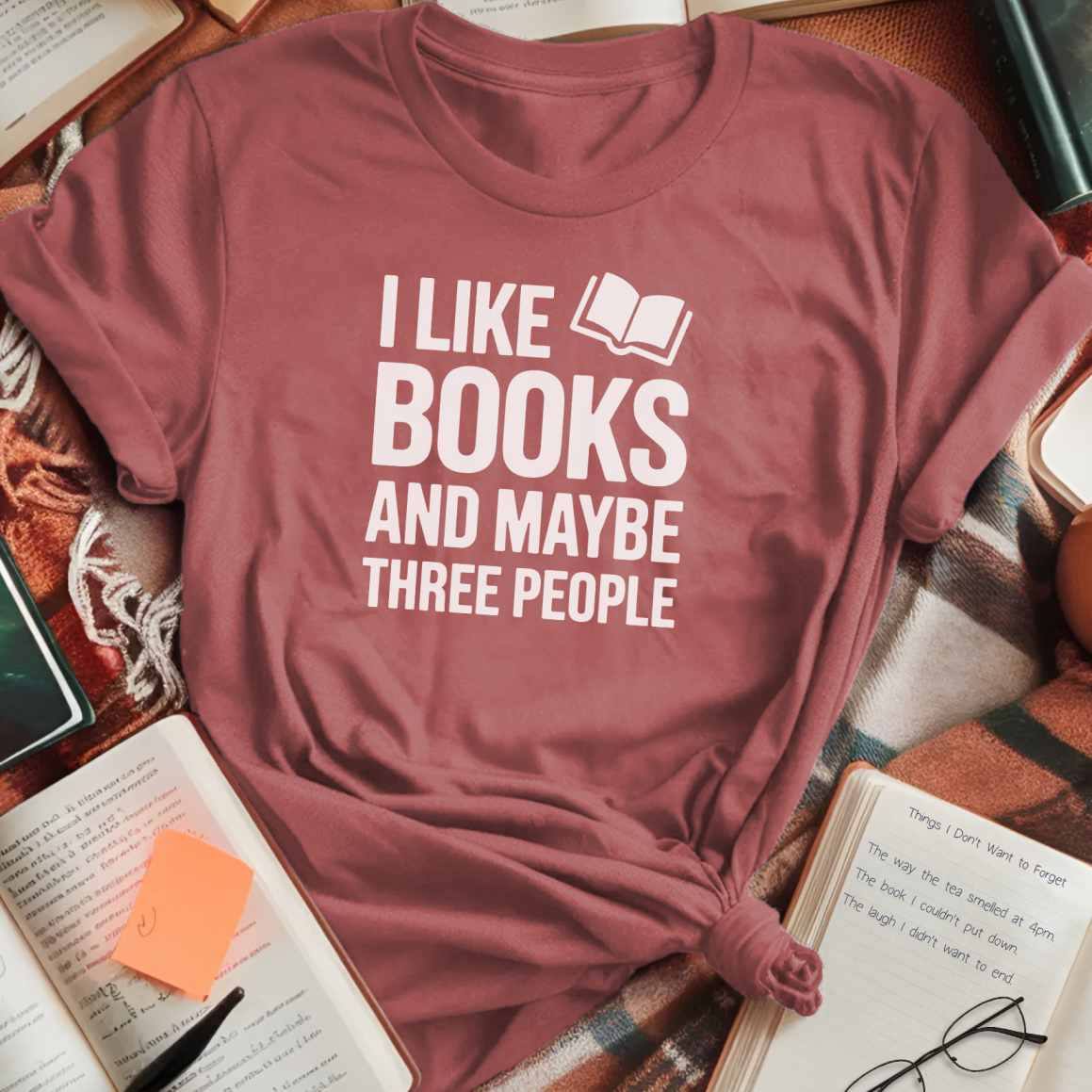 Books and Three People T-Shirt