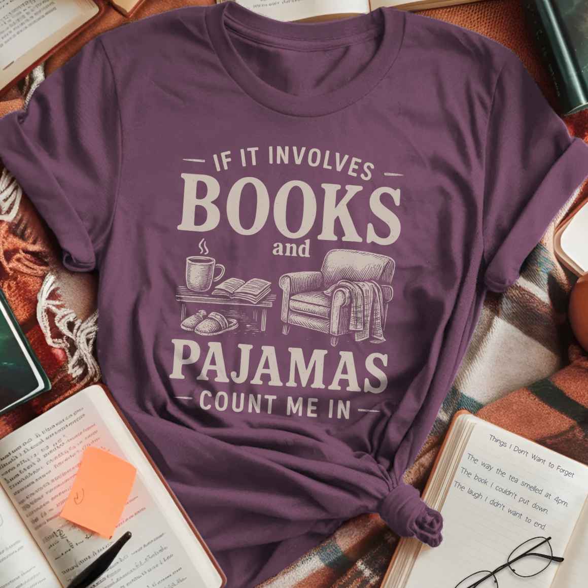 Cozy Books and Pajamas T-Shirt