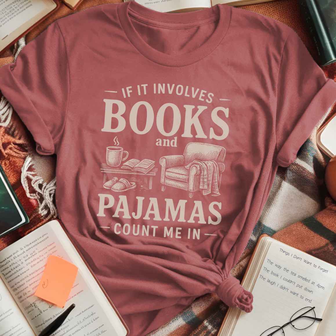 Cozy Books and Pajamas T-Shirt