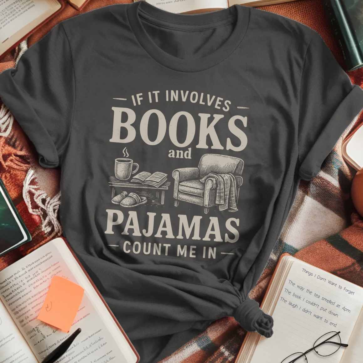 Cozy Books and Pajamas T-Shirt
