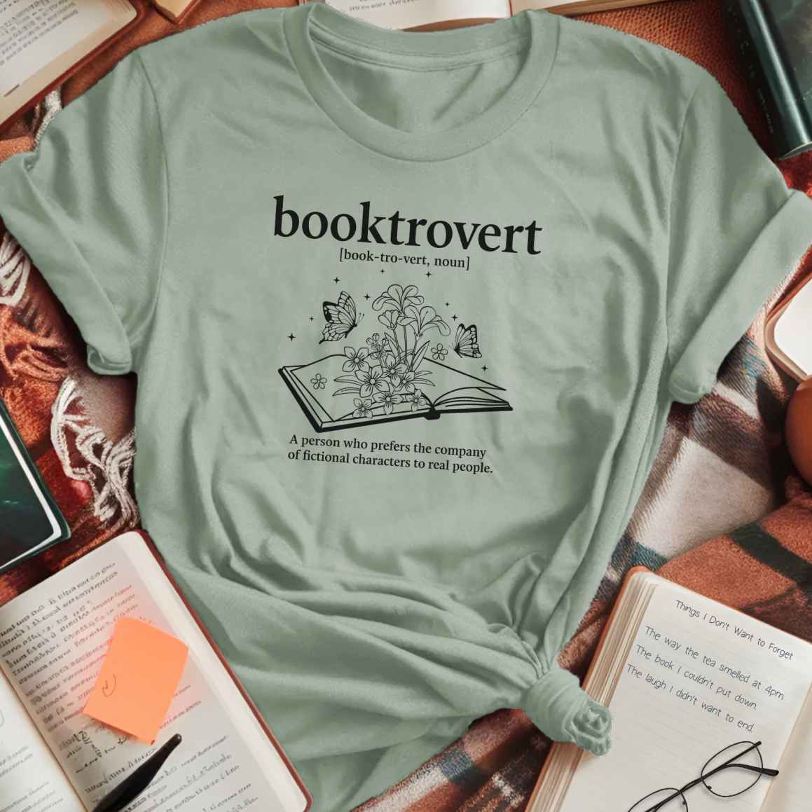 Booktrovert Open Book T-Shirt