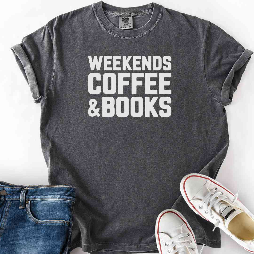 Weekend Coffee Books T-Shirt