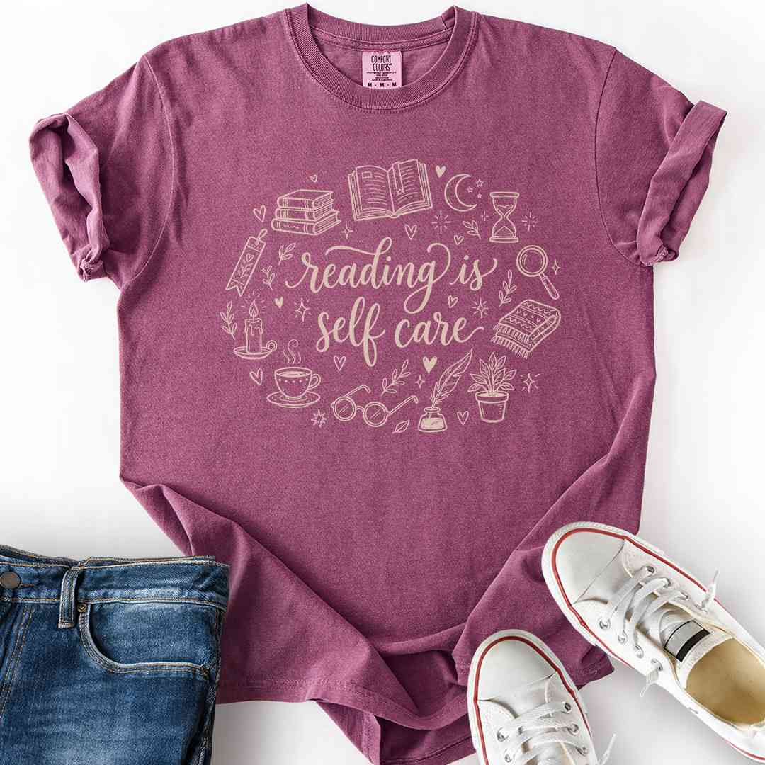 Reading Self-Care Doodle T-Shirt