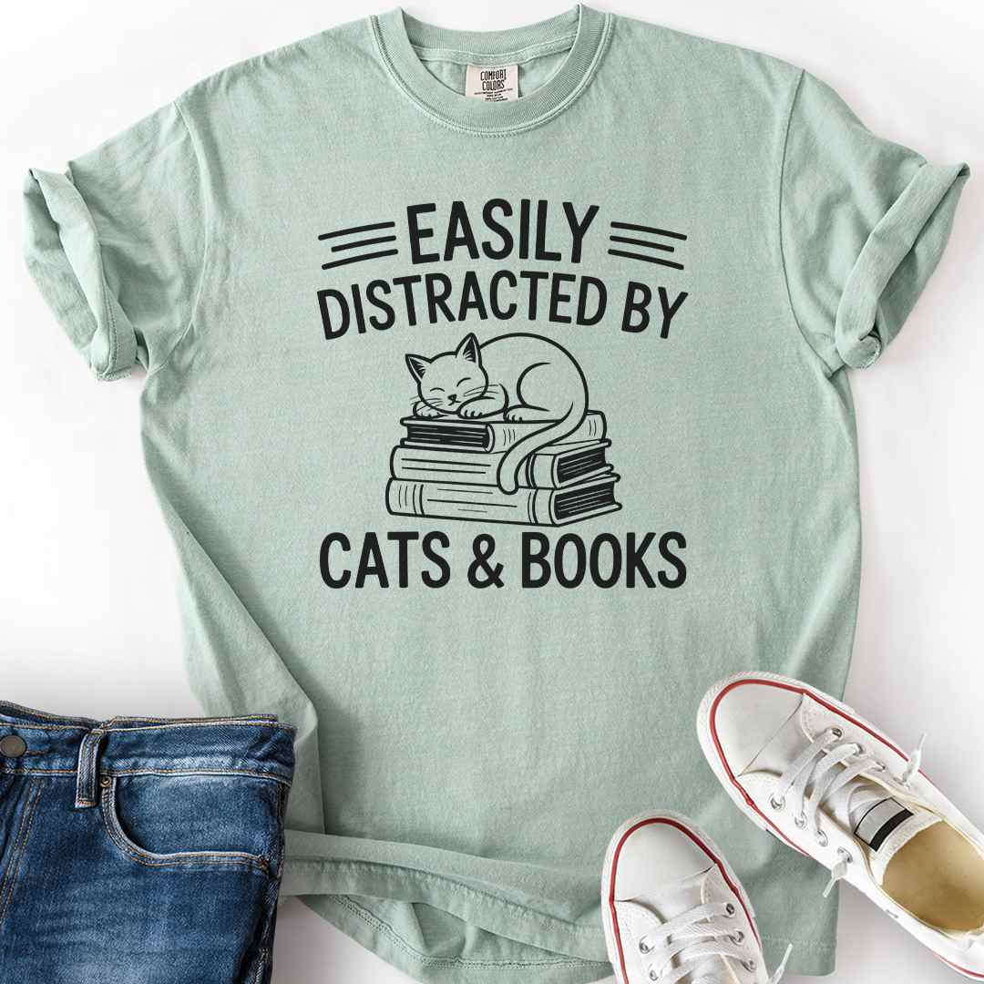 Easily Distracted By Cats T-Shirt