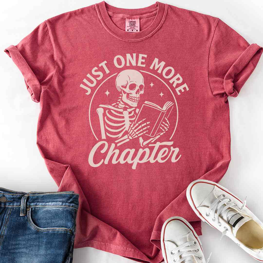 Just One More Chapter Skeleton T-Shirt