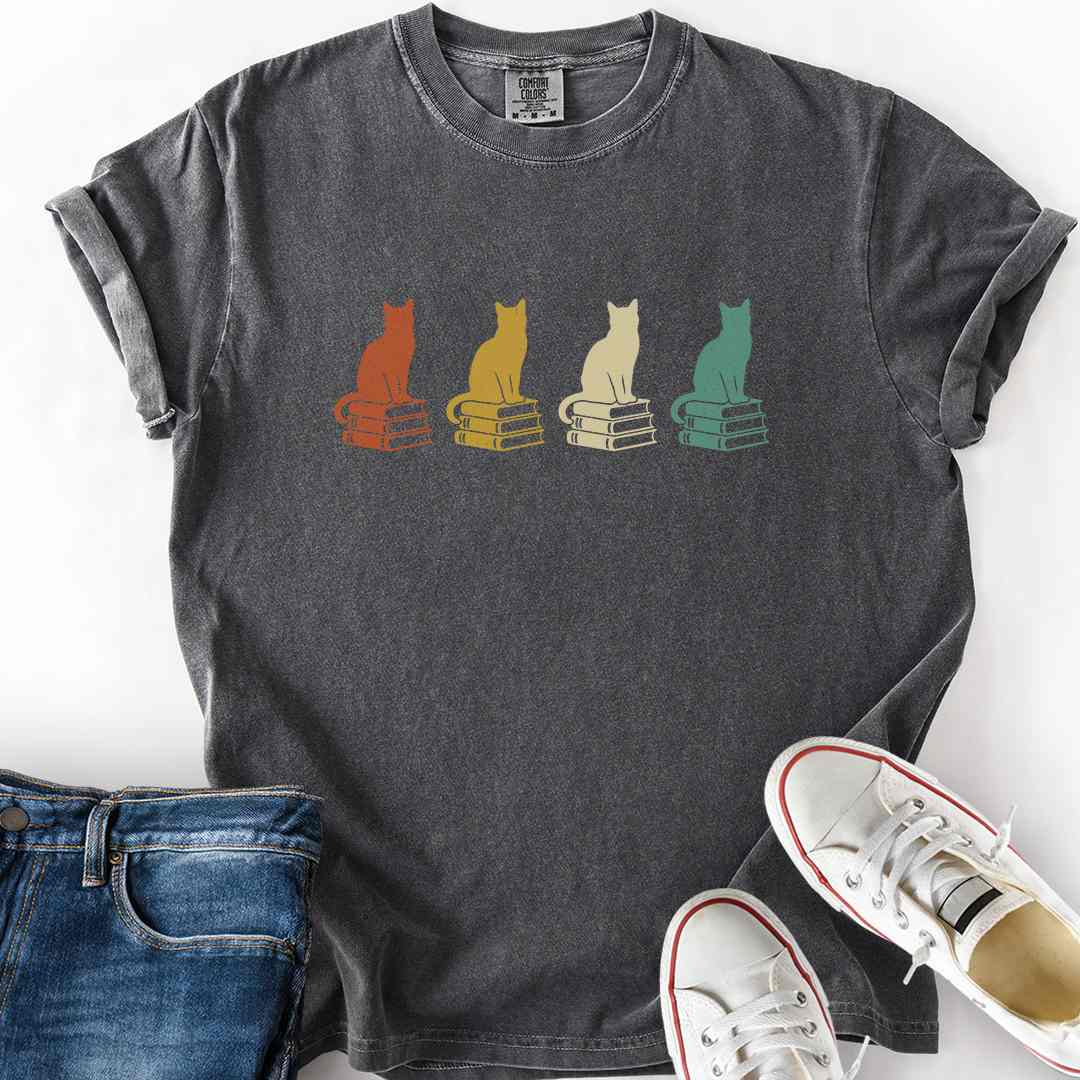 Cat Retro Colors T-Shirt