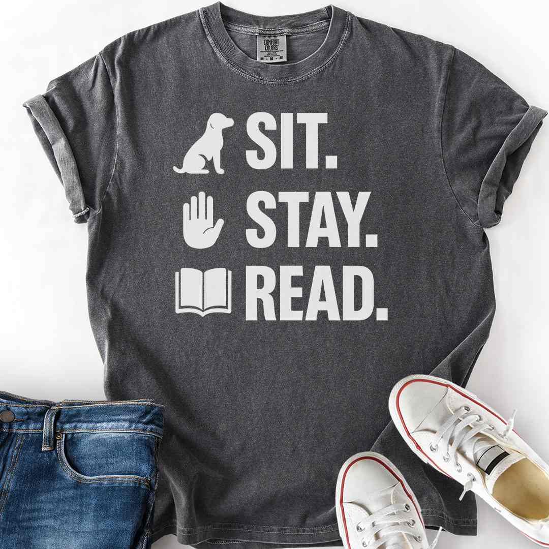 Sit. Stay. Read. T-Shirt