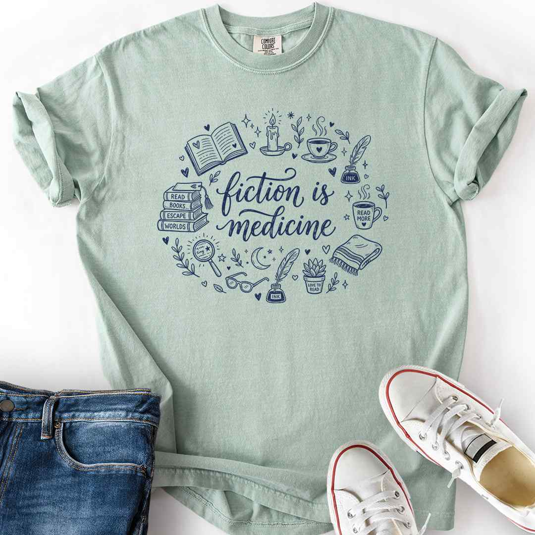 Fiction Medicine Doodle T-Shirt