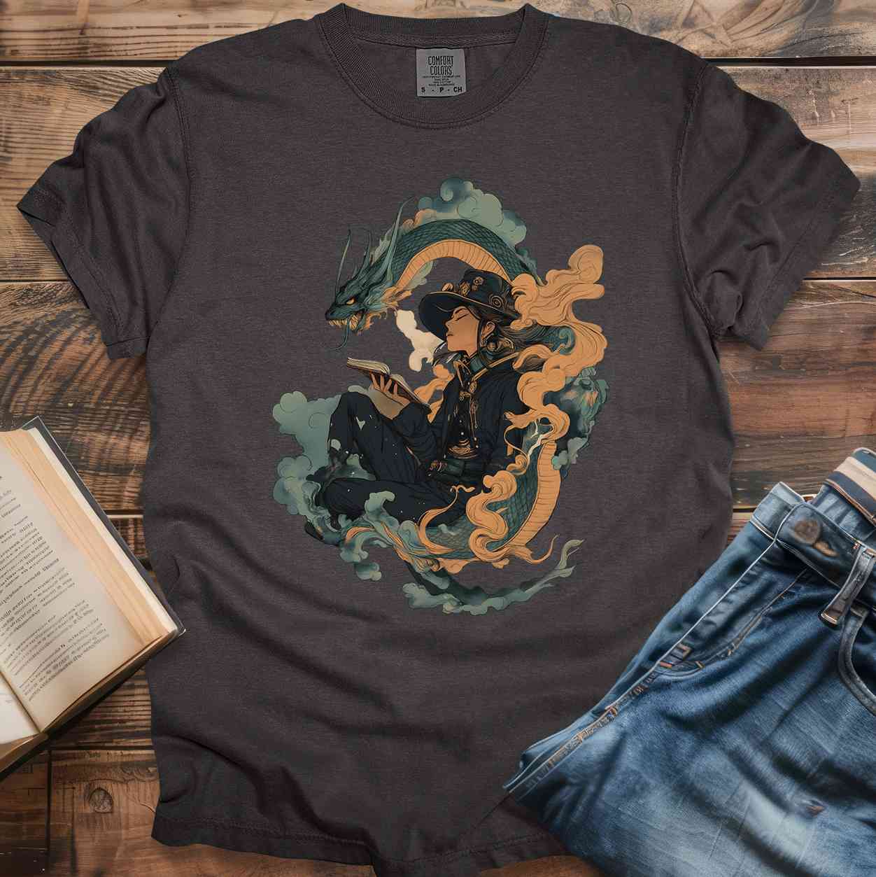 Mystical Dragon & Reader T-Shirt