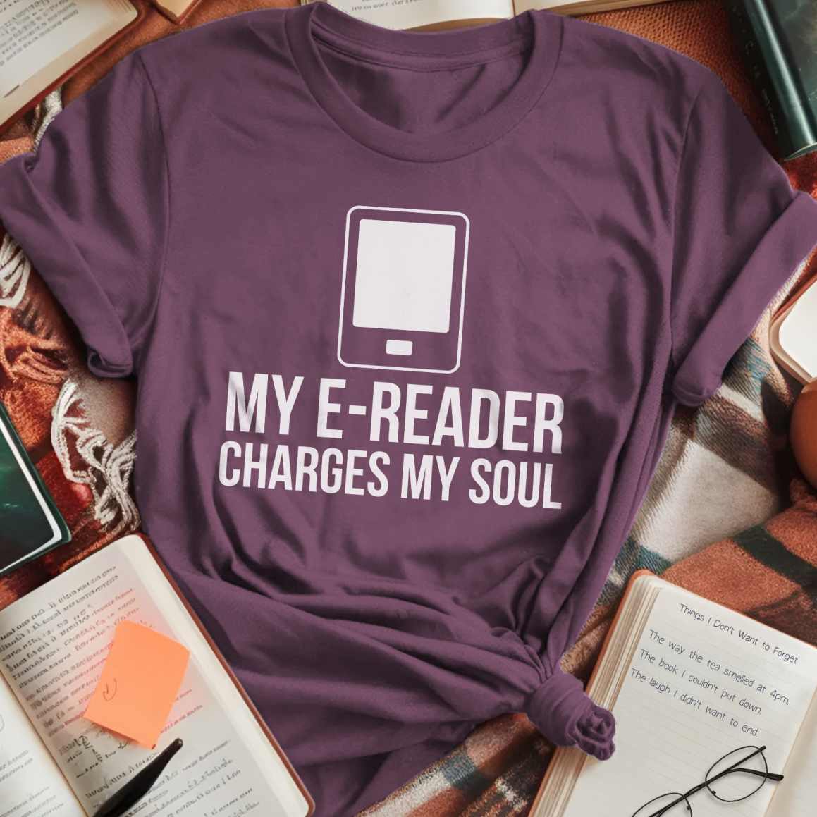 E-Reader Charges Soul T-Shirt