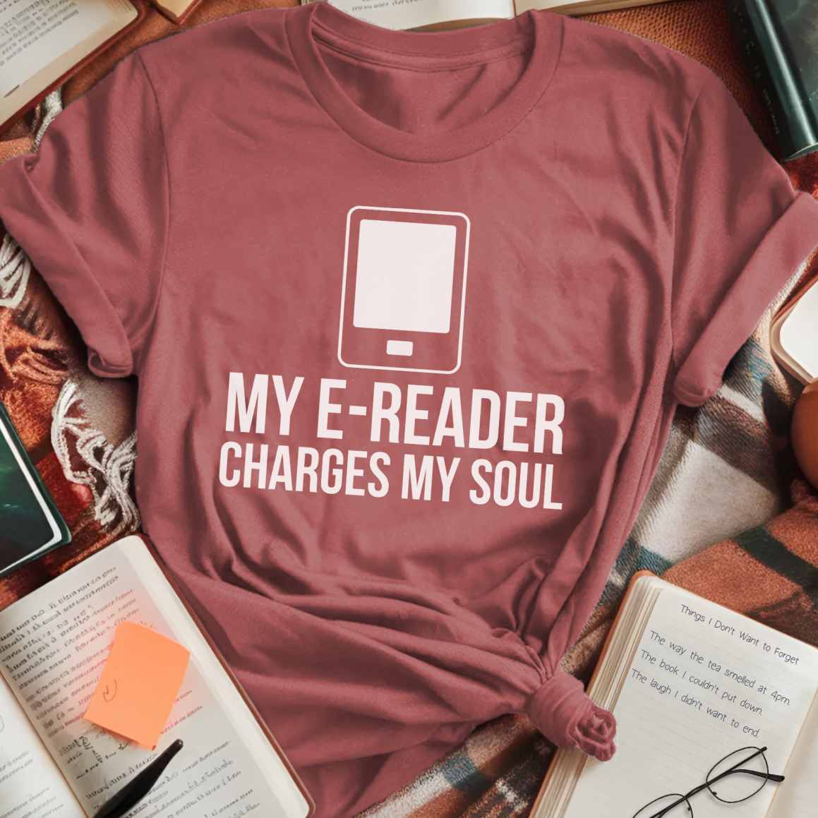 E-Reader Charges Soul T-Shirt
