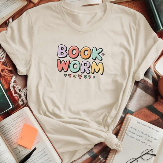 Colorful Book Worm T-Shirt