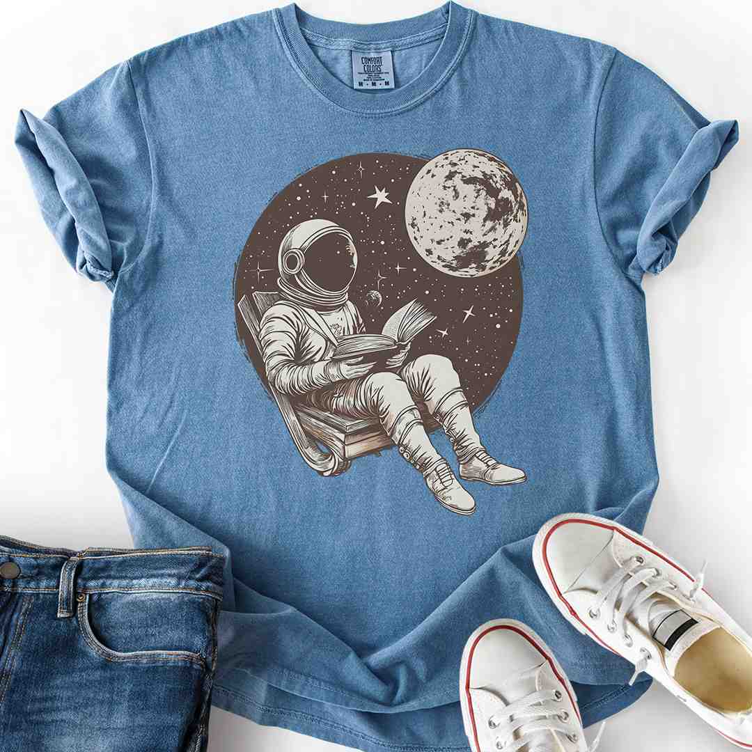 Astronaut Bookworm T-Shirt