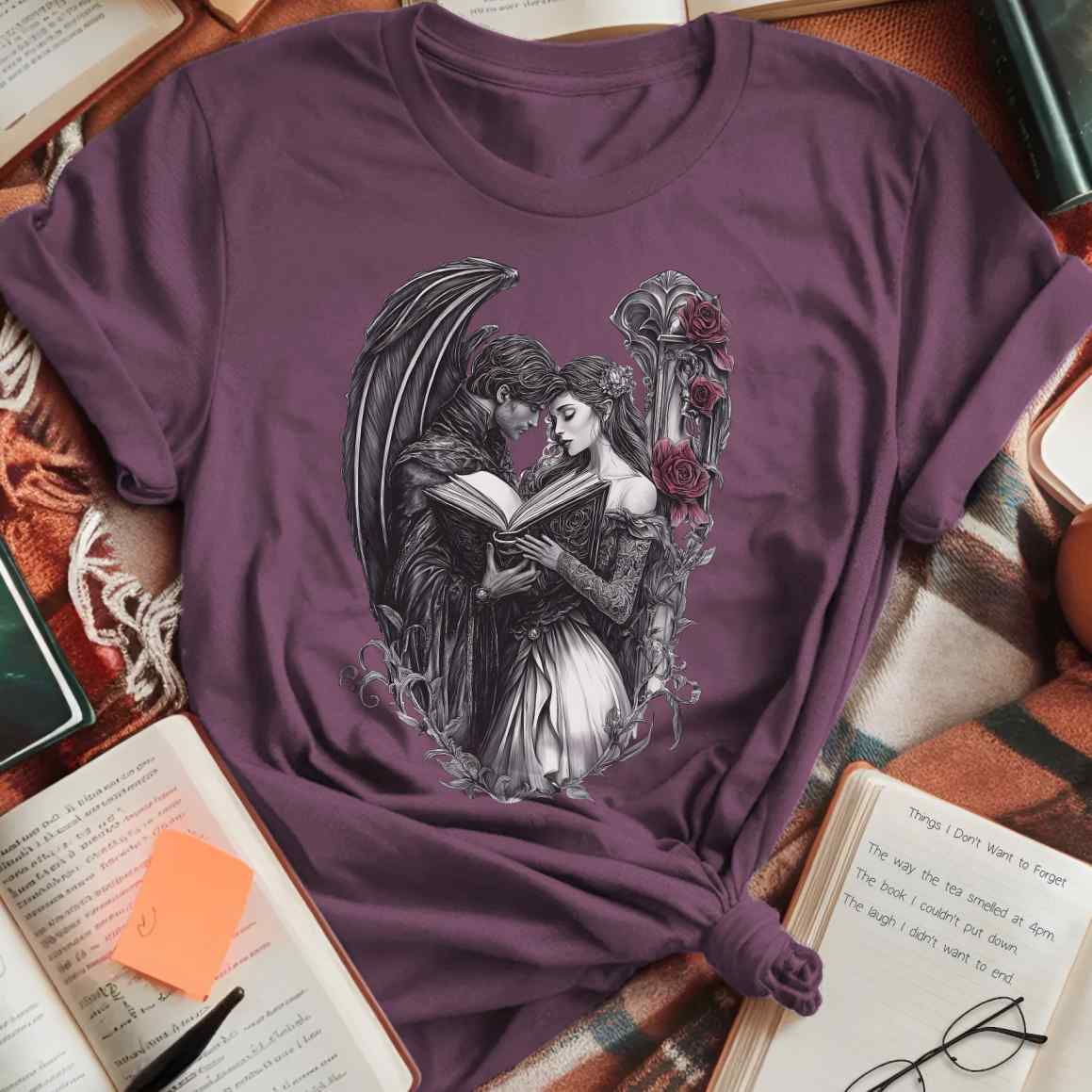 Dark Fantasy Book Couple T-Shirt