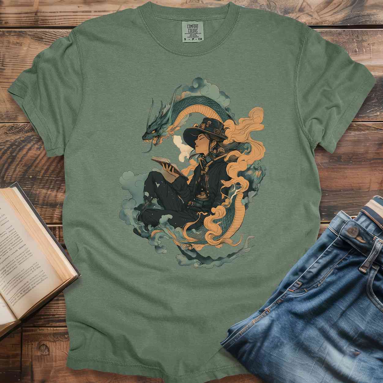 Mystical Dragon & Reader T-Shirt