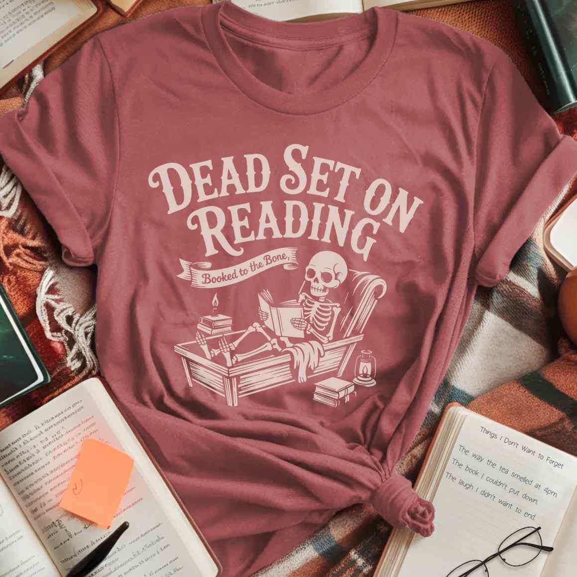 Dead Set On Reading T-Shirt