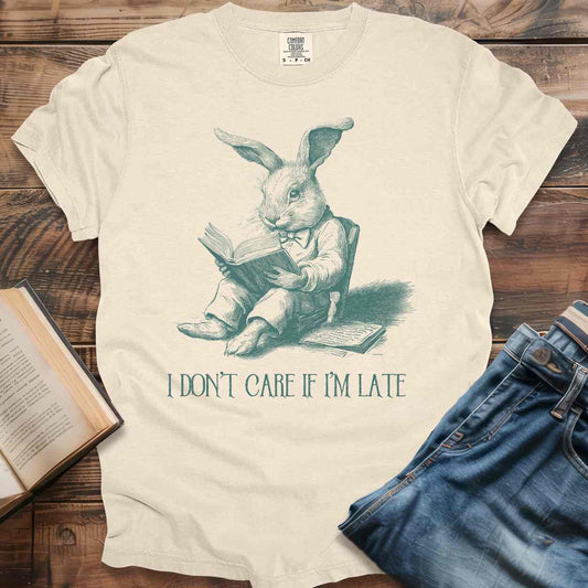 Don't Care if Late Rabbit T-Shirt