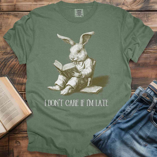 Don't Care if Late Rabbit T-Shirt