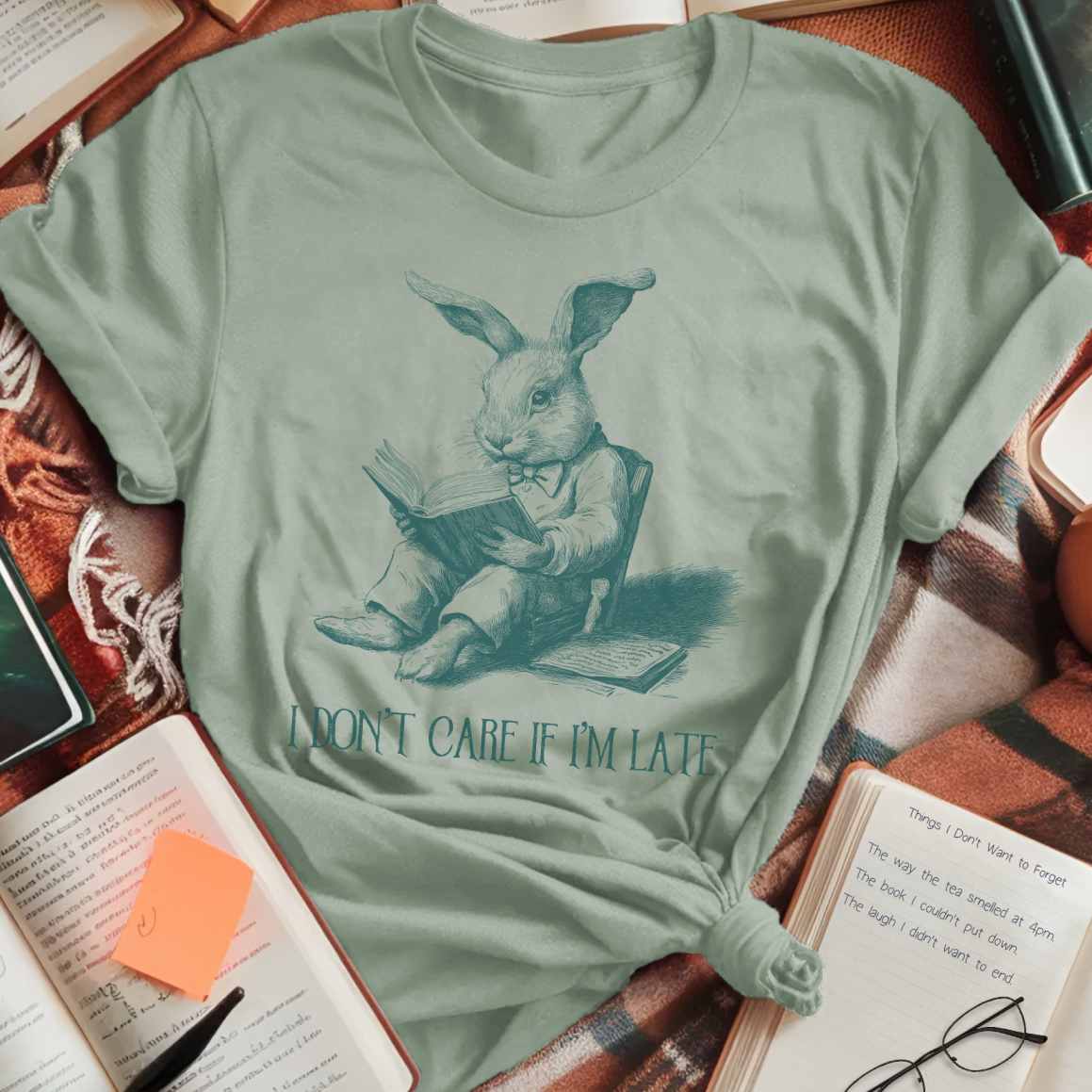 Don't Care if Late Rabbit T-Shirt