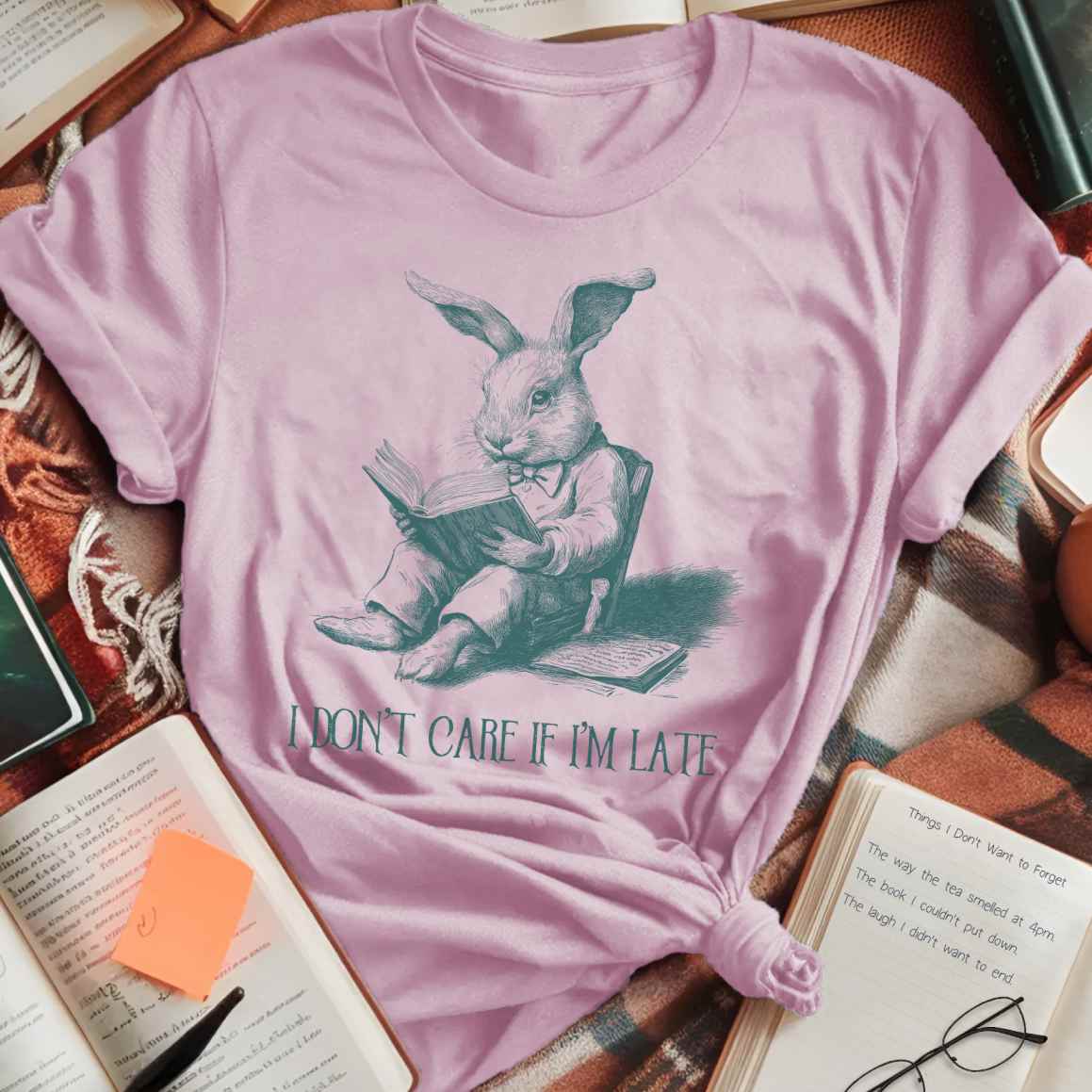 Don't Care if Late Rabbit T-Shirt