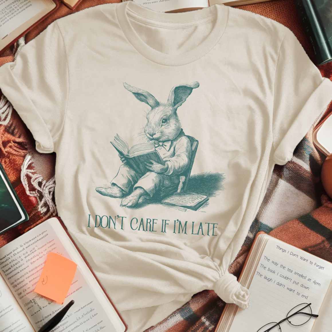 Don't Care if Late Rabbit T-Shirt