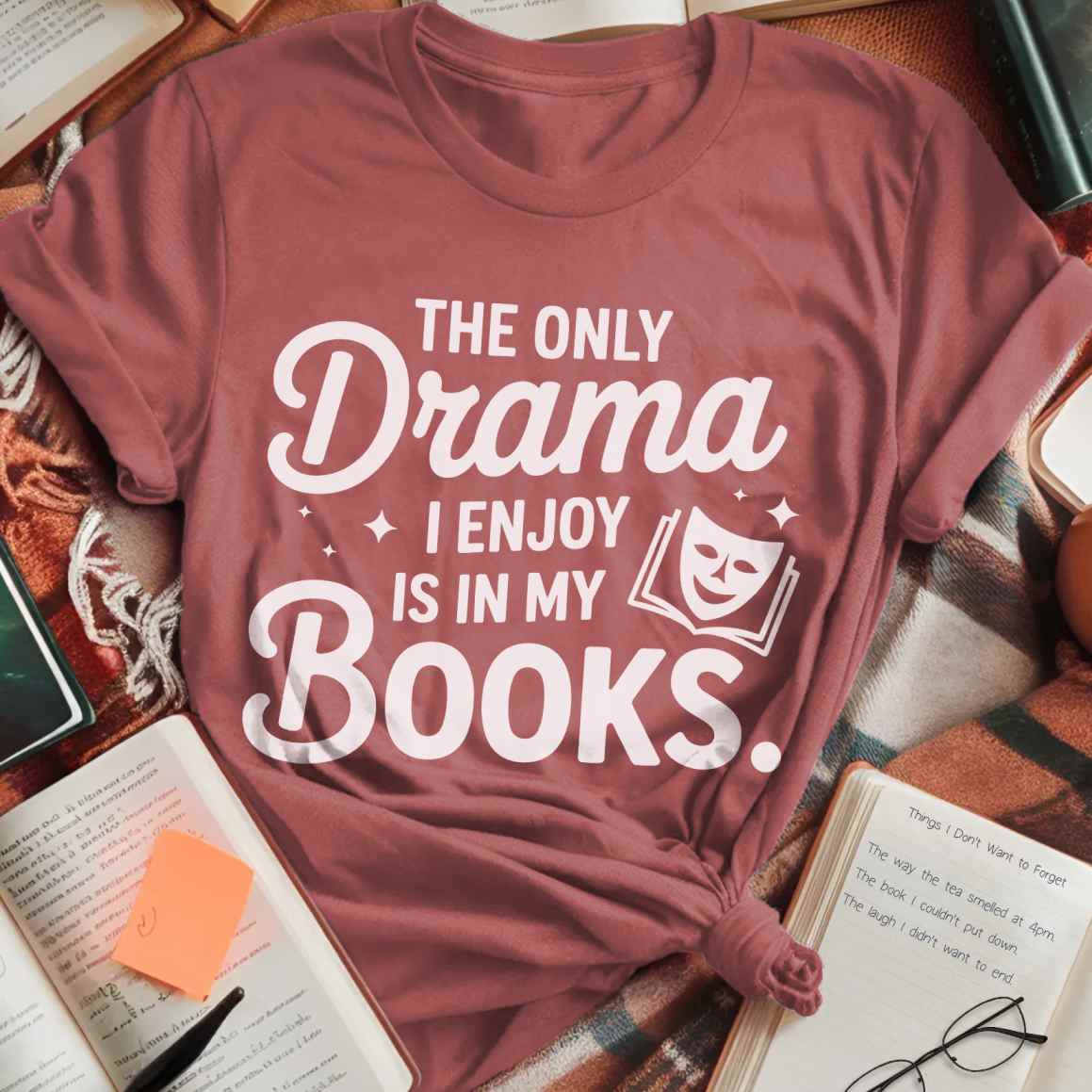 Drama In My Books T-Shirt