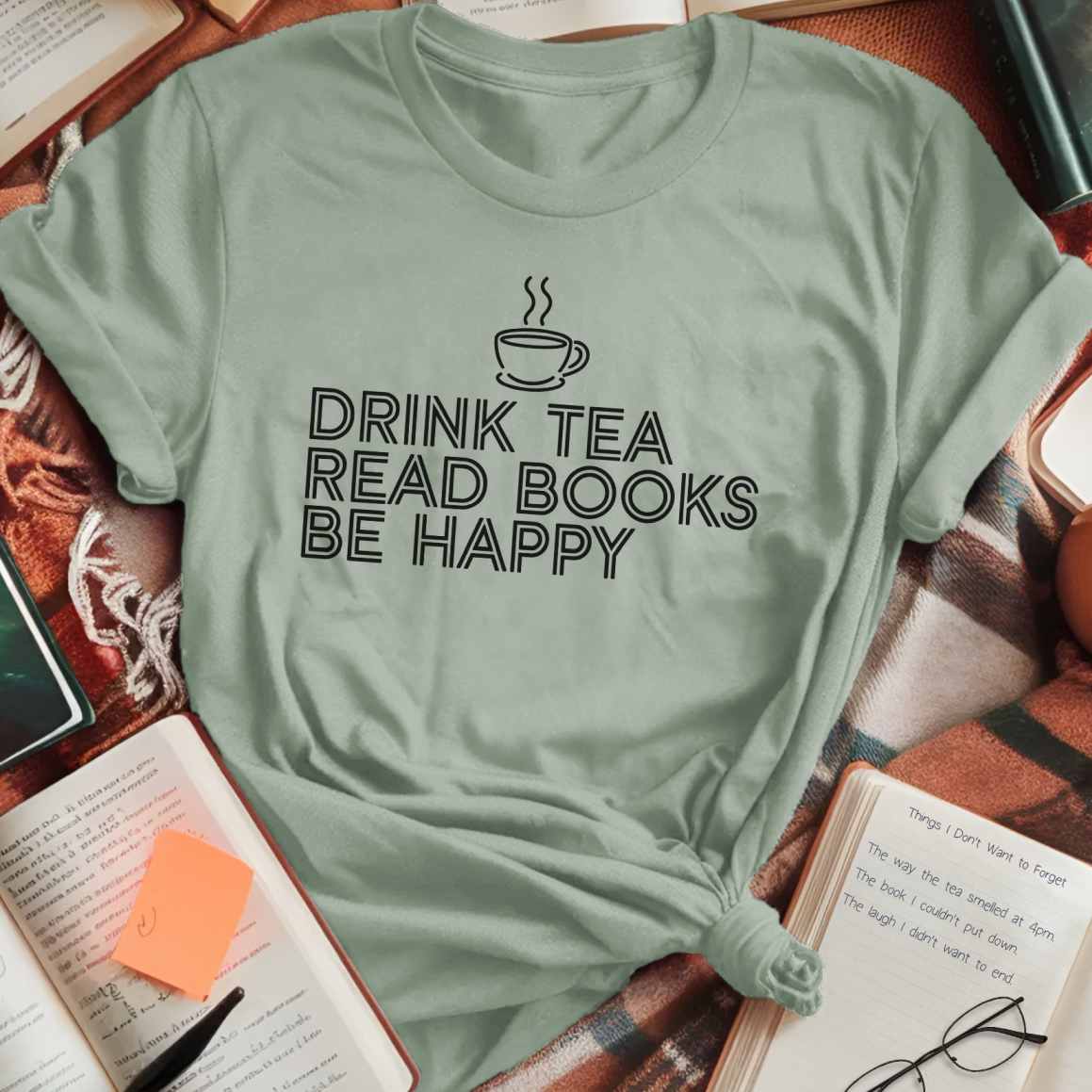 Drink Tea Read Books T-Shirt