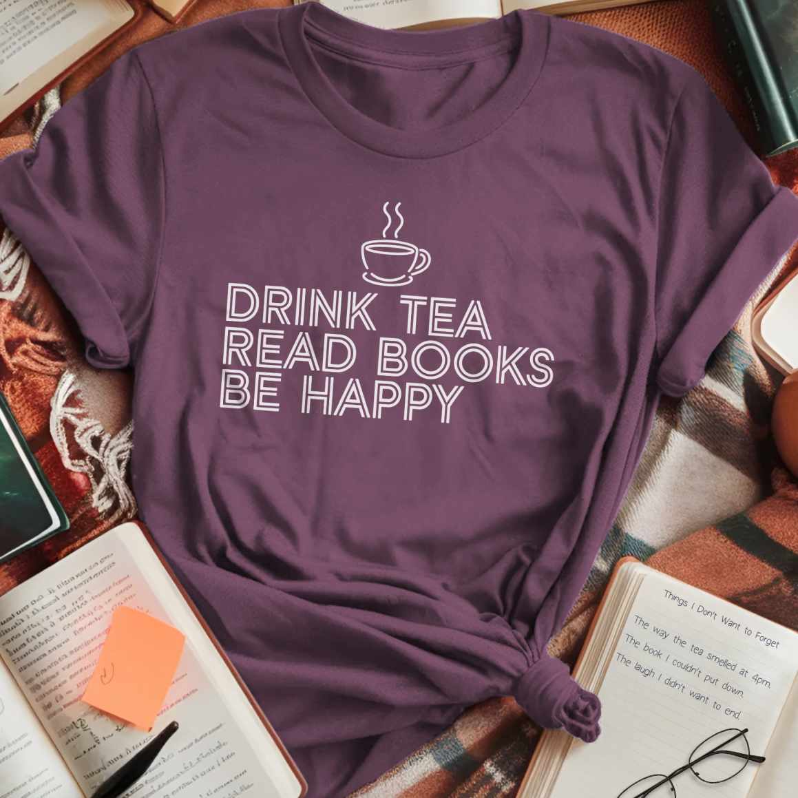 Drink Tea Read Books T-Shirt