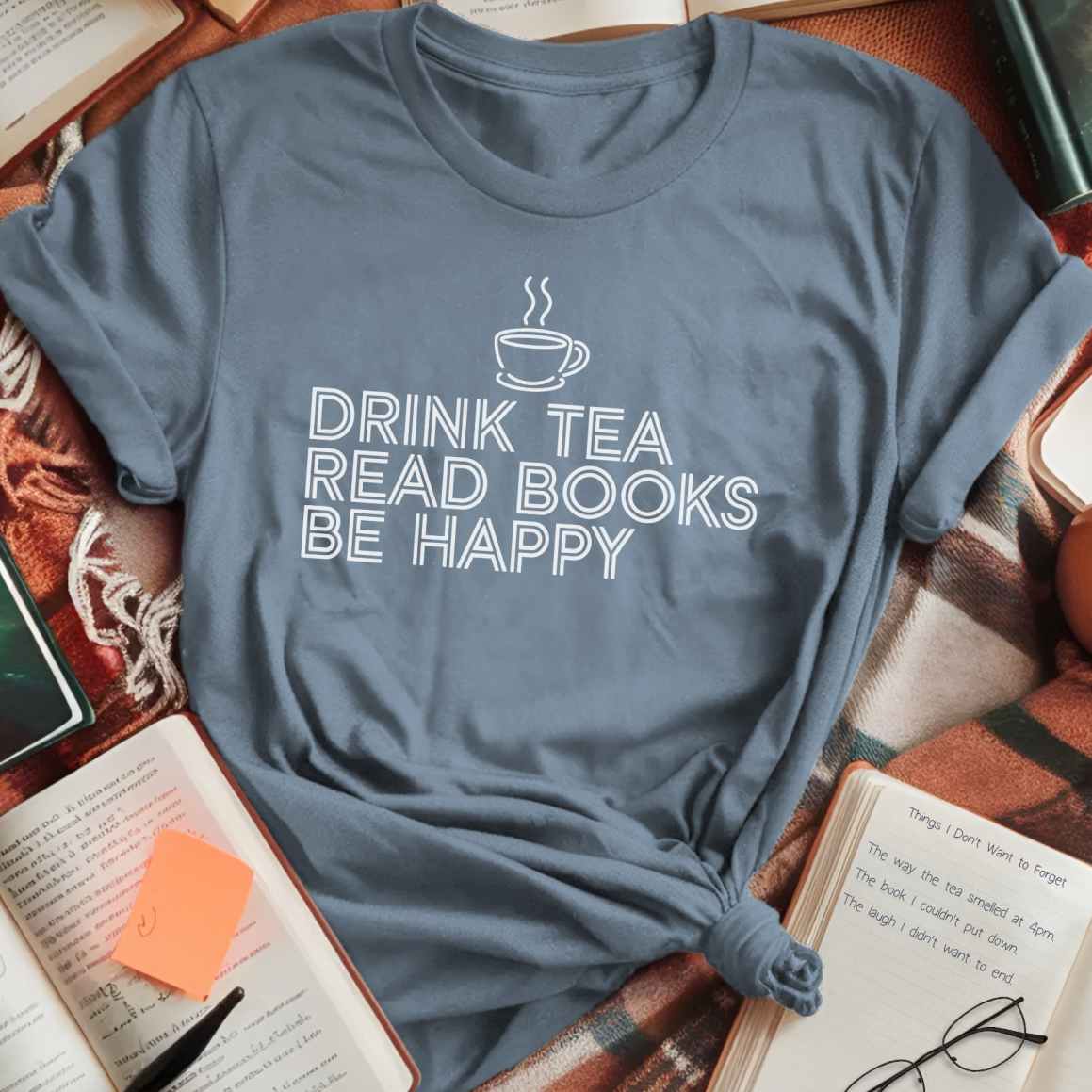 Drink Tea Read Books T-Shirt