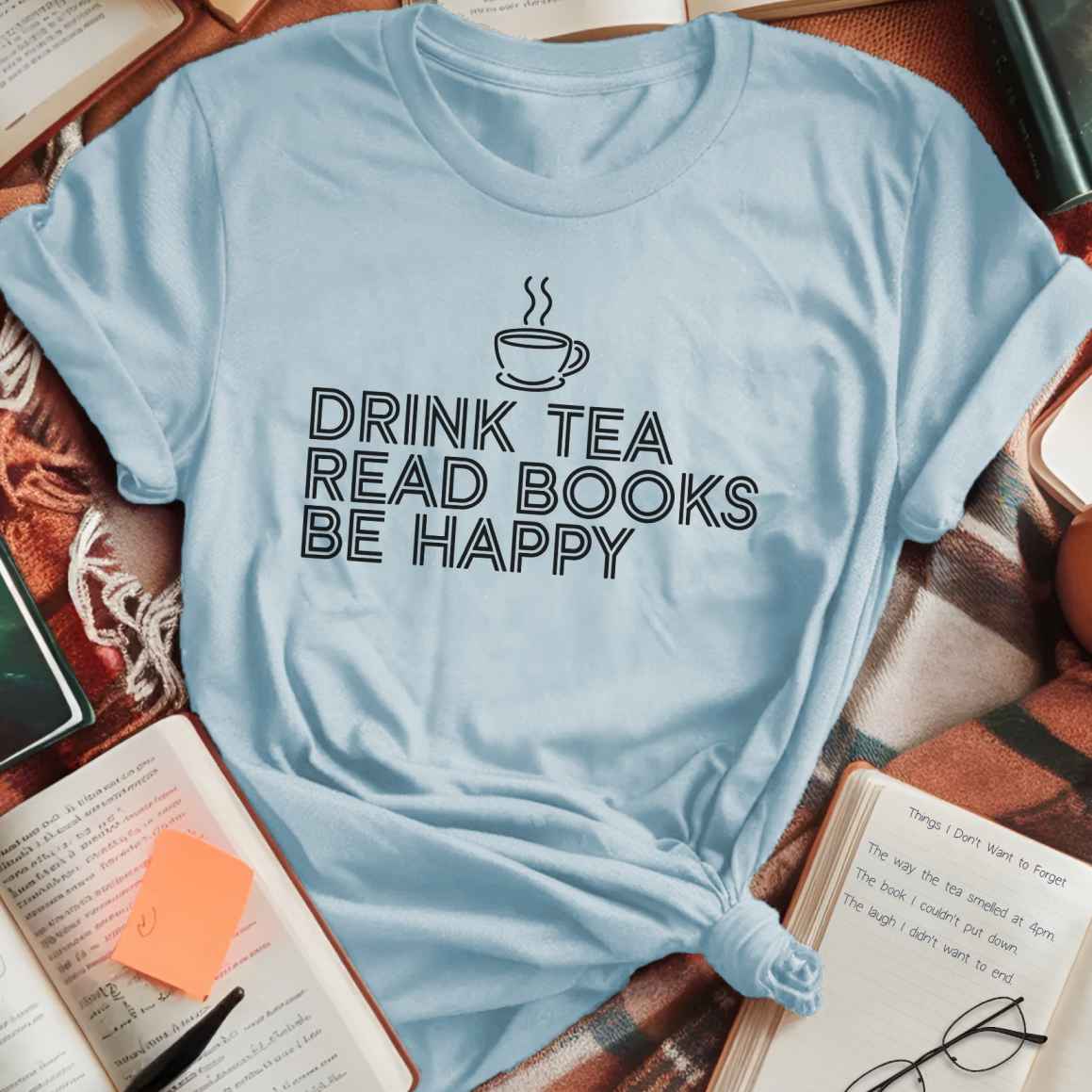 Drink Tea Read Books T-Shirt