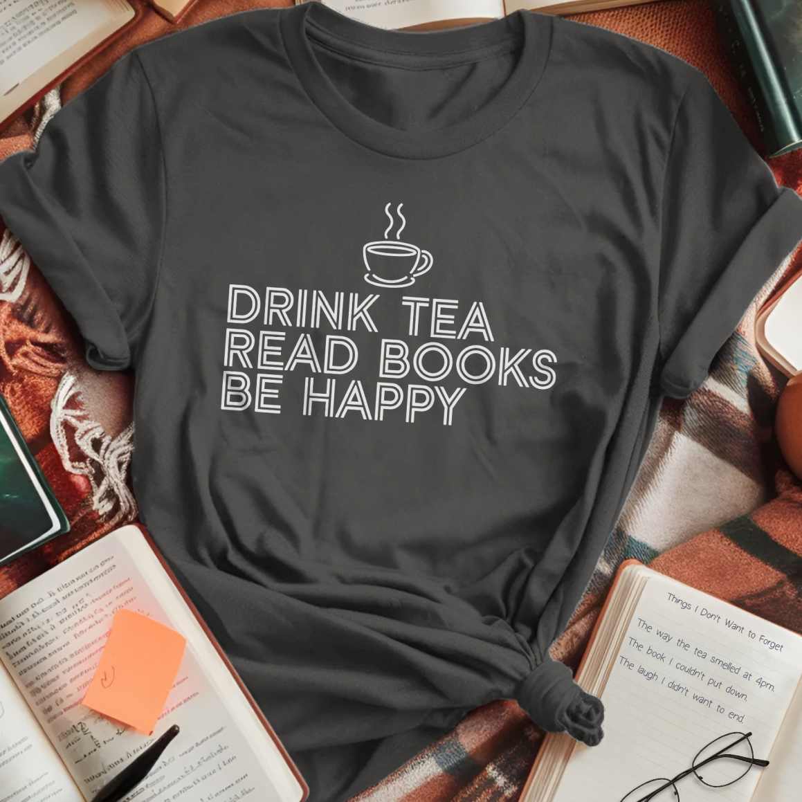 Drink Tea Read Books T-Shirt